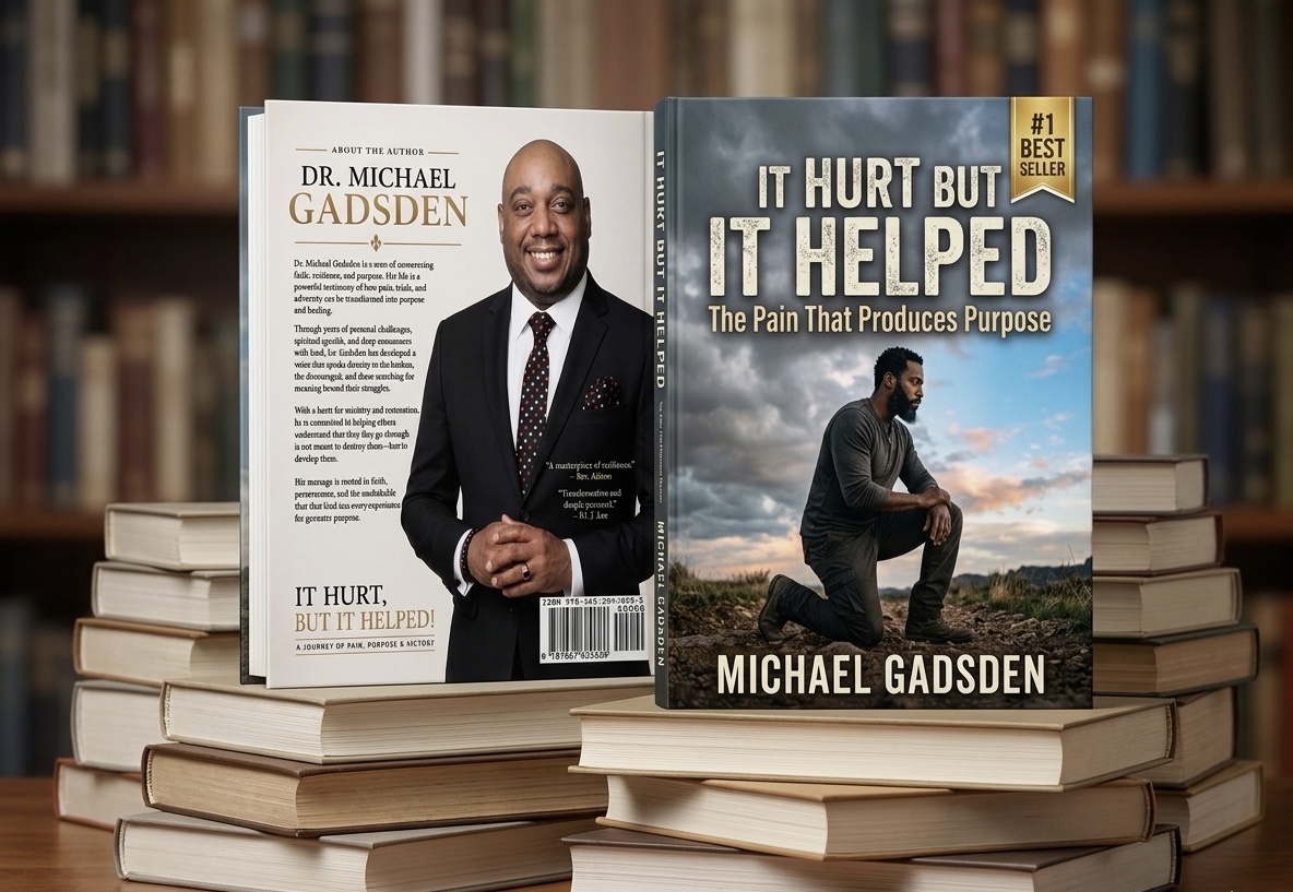 It Hurt But It Helped — book cover by Michael Gadsden